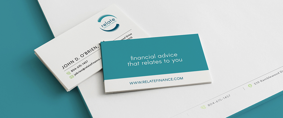 Relate Finance Identity Package Relate Personal Finance Branding
