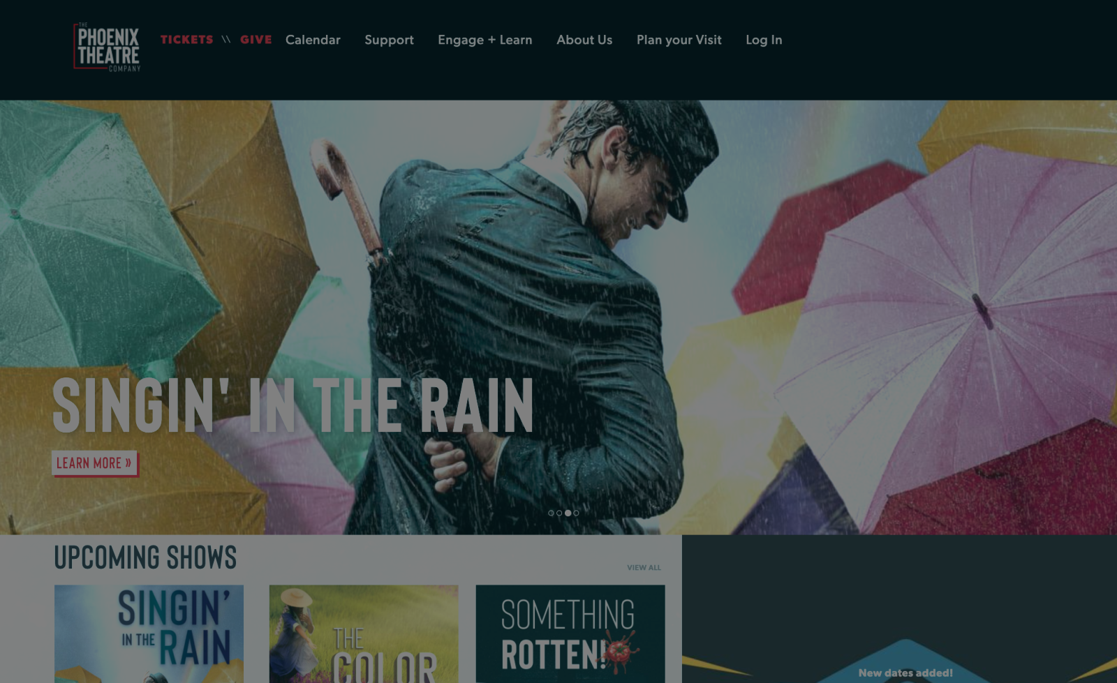 4x3 Homepage Sliding Image Showcasing Portfolio Projects