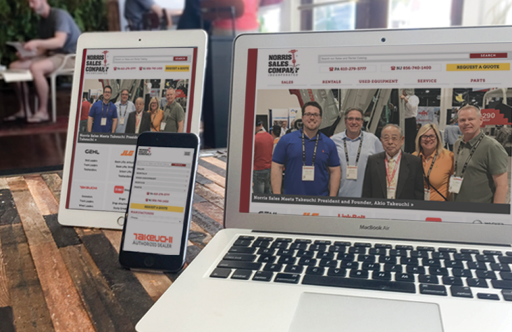 Norris Sales Responsive Web Design on iPhone, iPad, Laptop