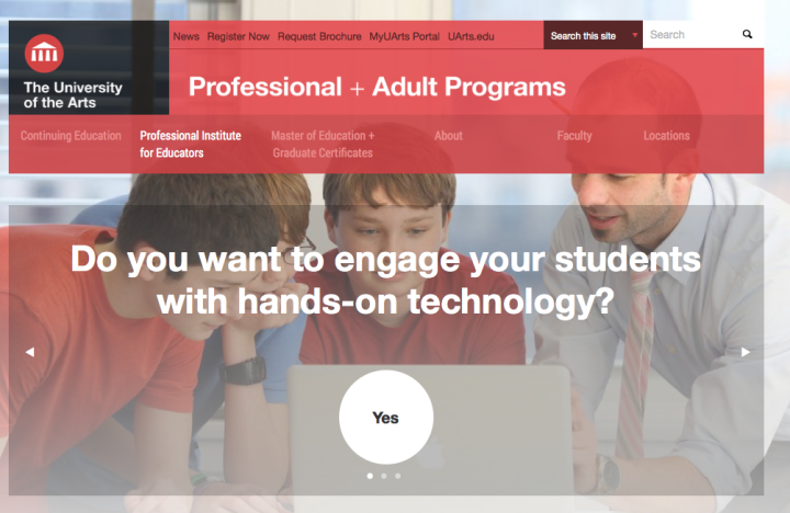 The University of the Arts: Continuing Education