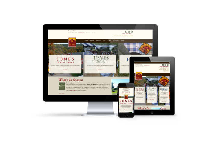 Jones Family Farm Responsive Design
