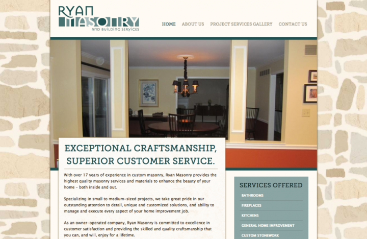 stone mason and building services contractor